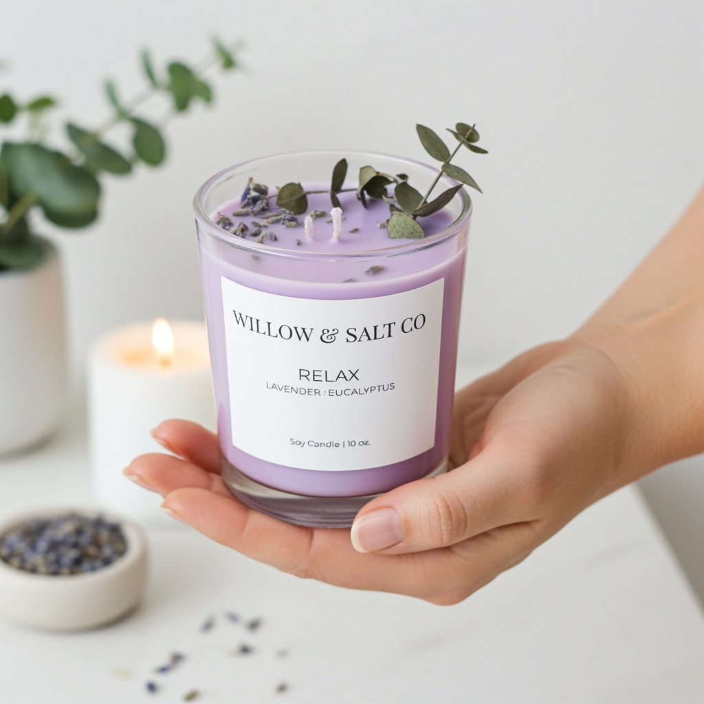 Relax Scented Soy Candle