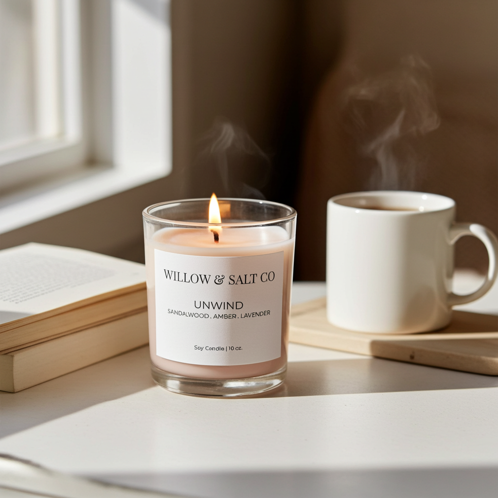 Unwind Scented Soy Candle