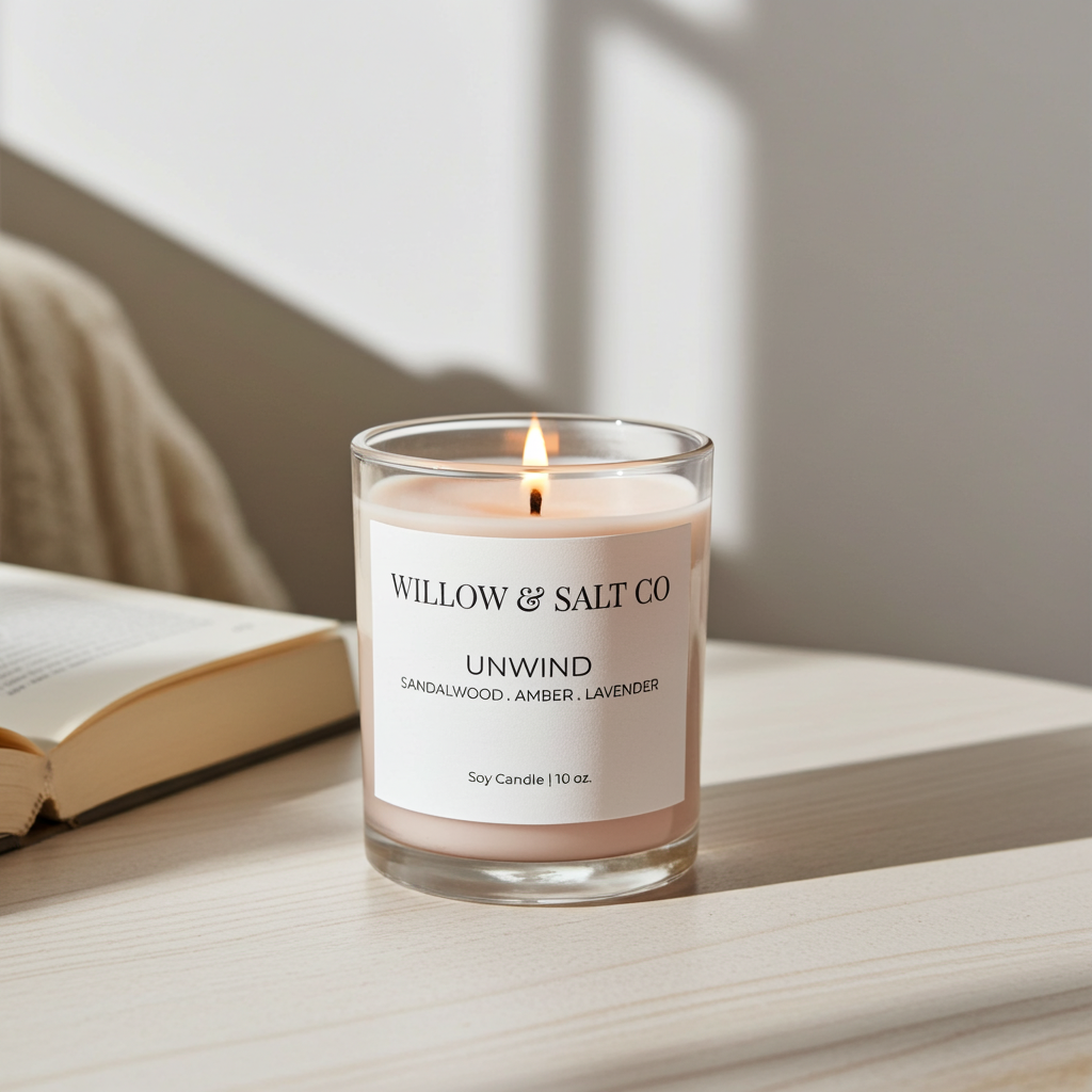 Unwind Scented Soy Candle