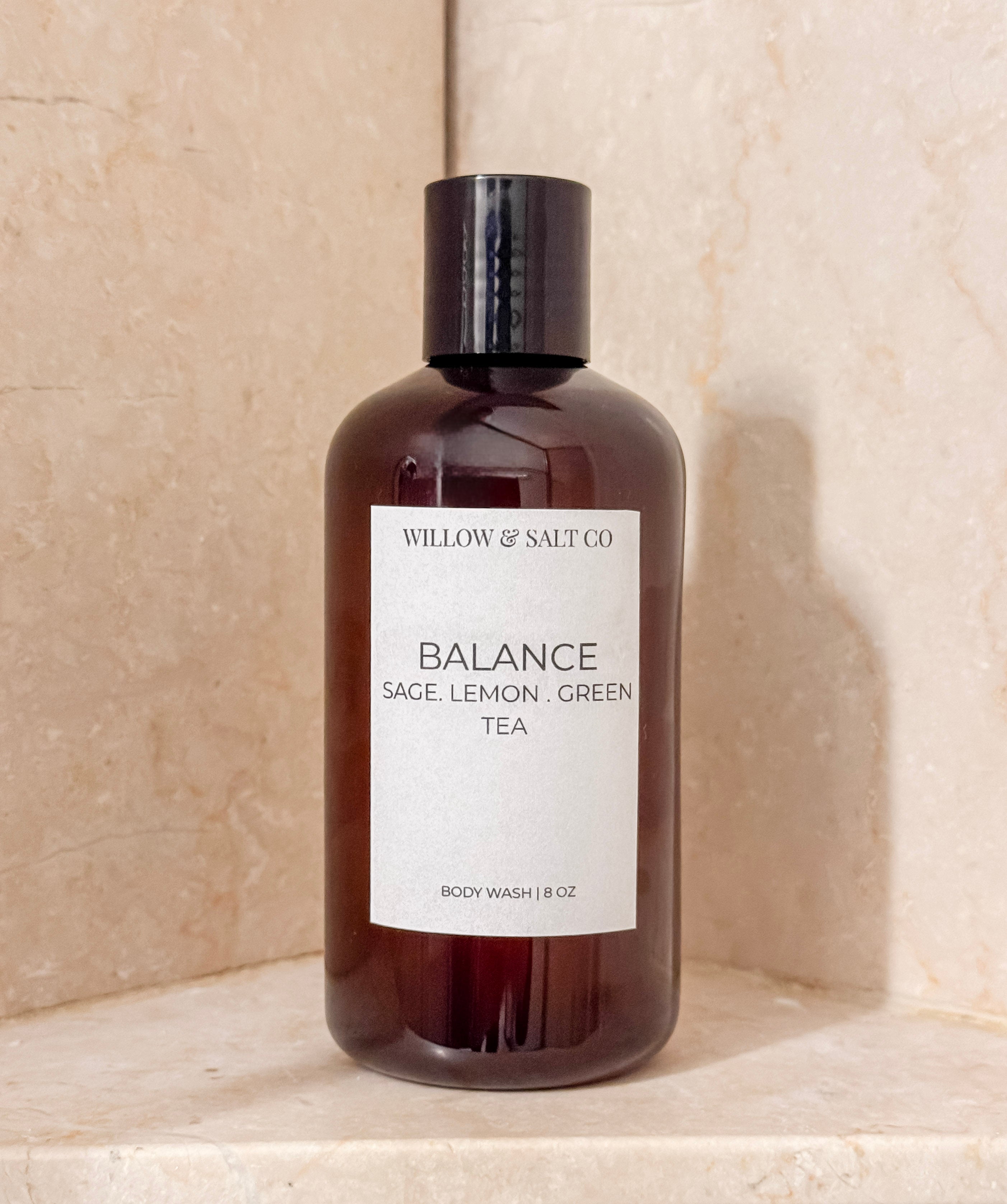 Balance Body Wash - Sage, Lemon & Green Tea | Refreshing Herbal Citrus Cleanser