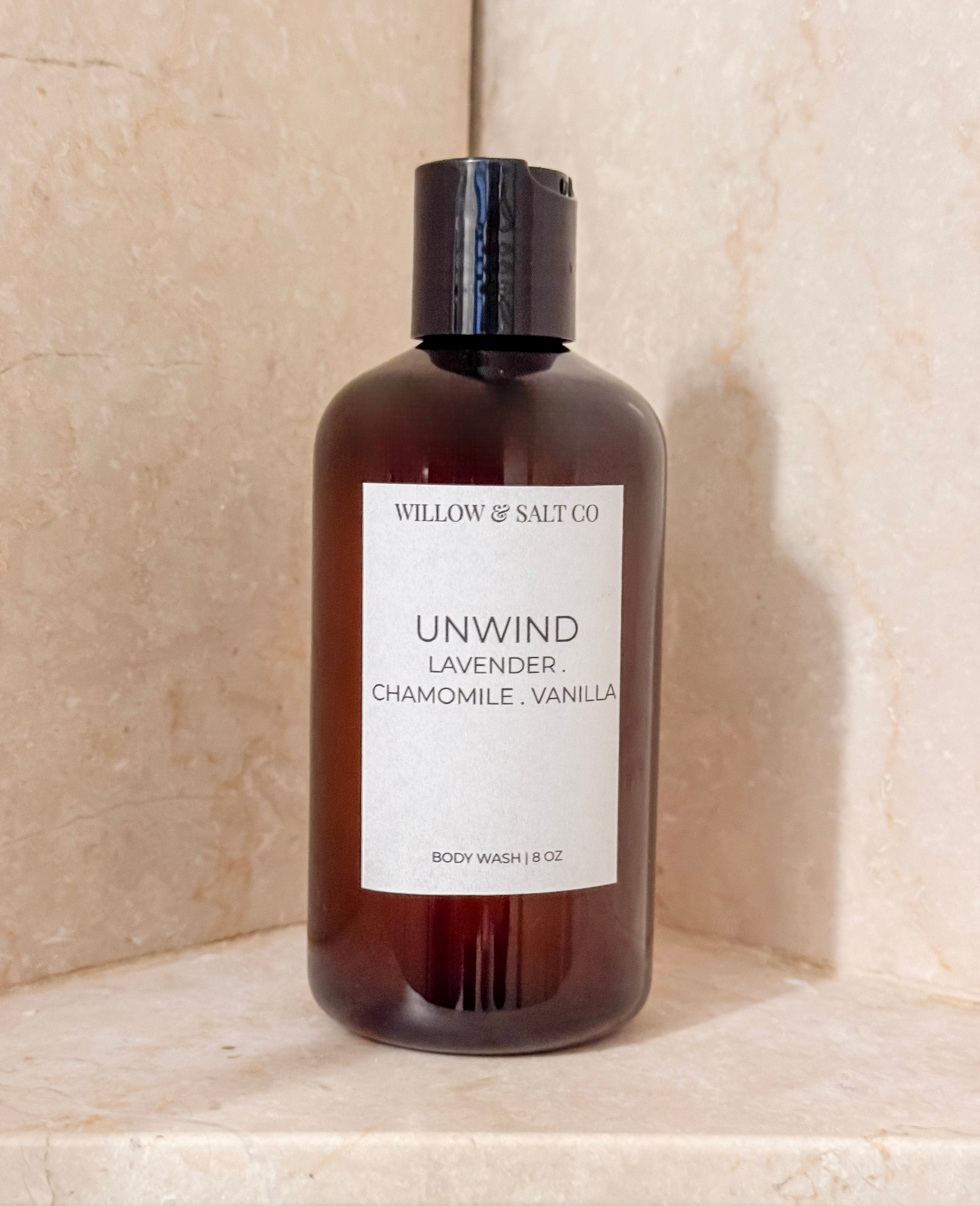 Unwind Body Wash - Lavender, Chamomile & Vanilla | Calming Body Cleanser