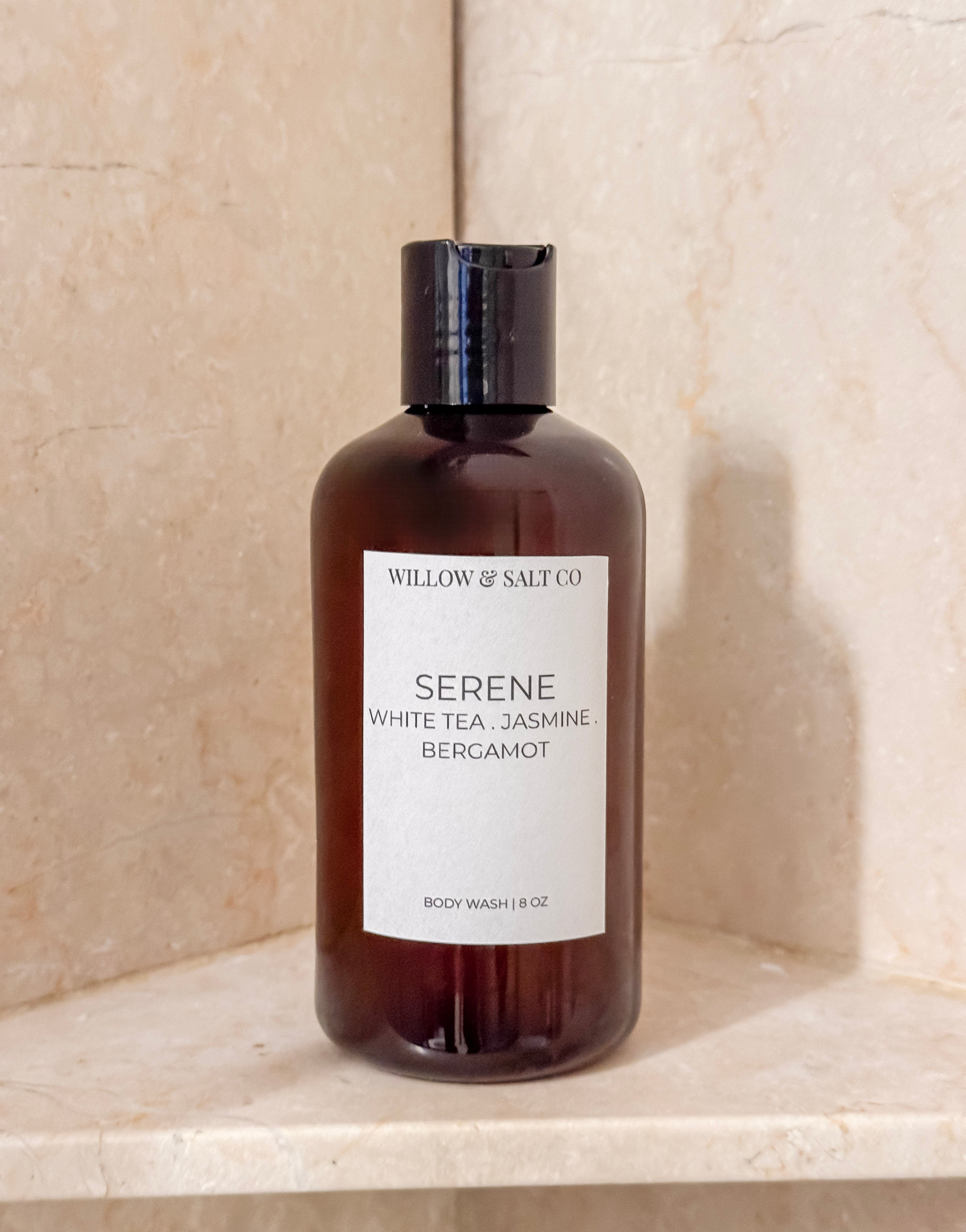 Serene Body Wash - White Tea, Jasmine & Bergamot | Soft Floral Citrus Spa Cleanser