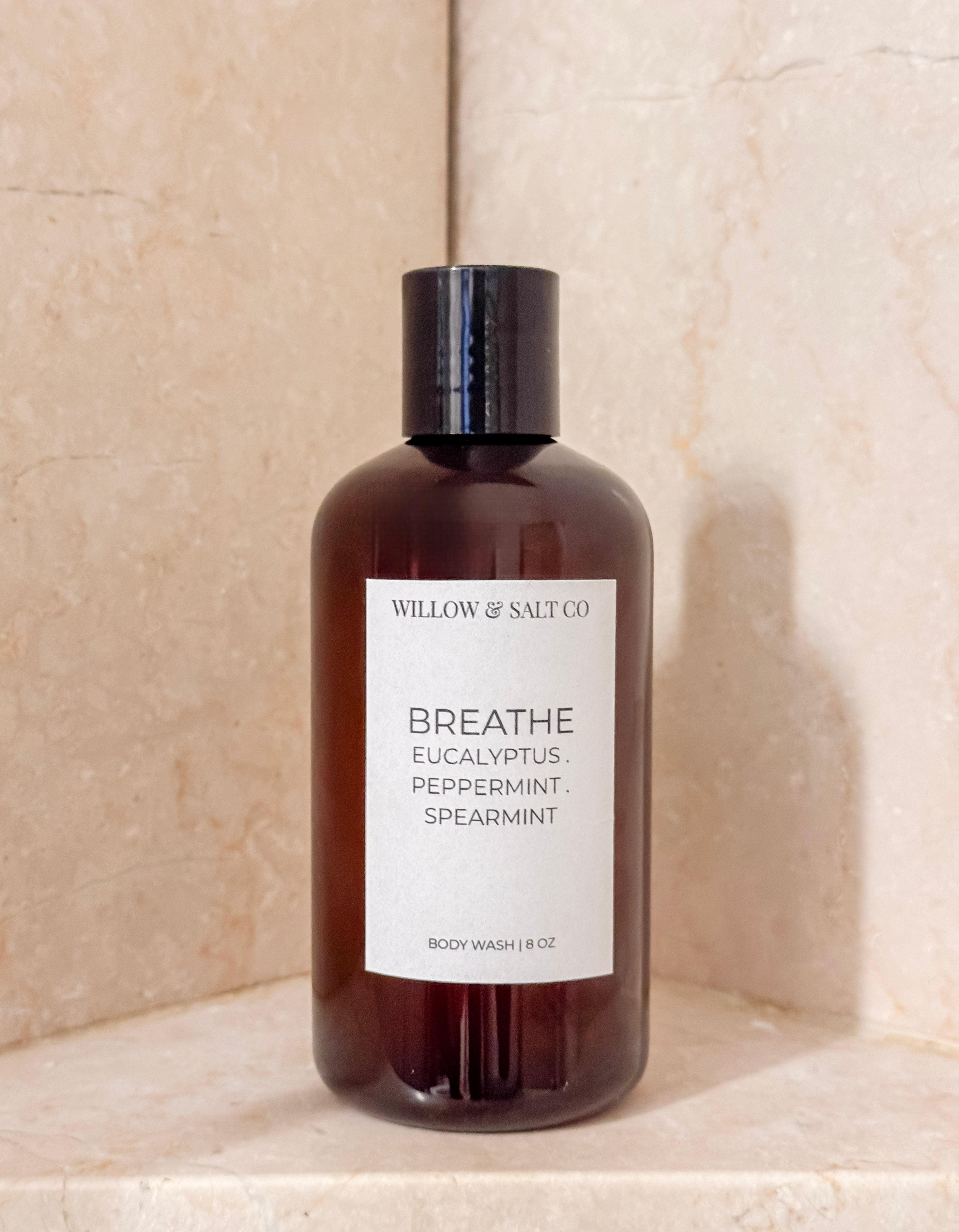 Breathe Body Wash - Eucalyptus, Peppermint & Spearmint | Cooling Mint Spa Cleanser