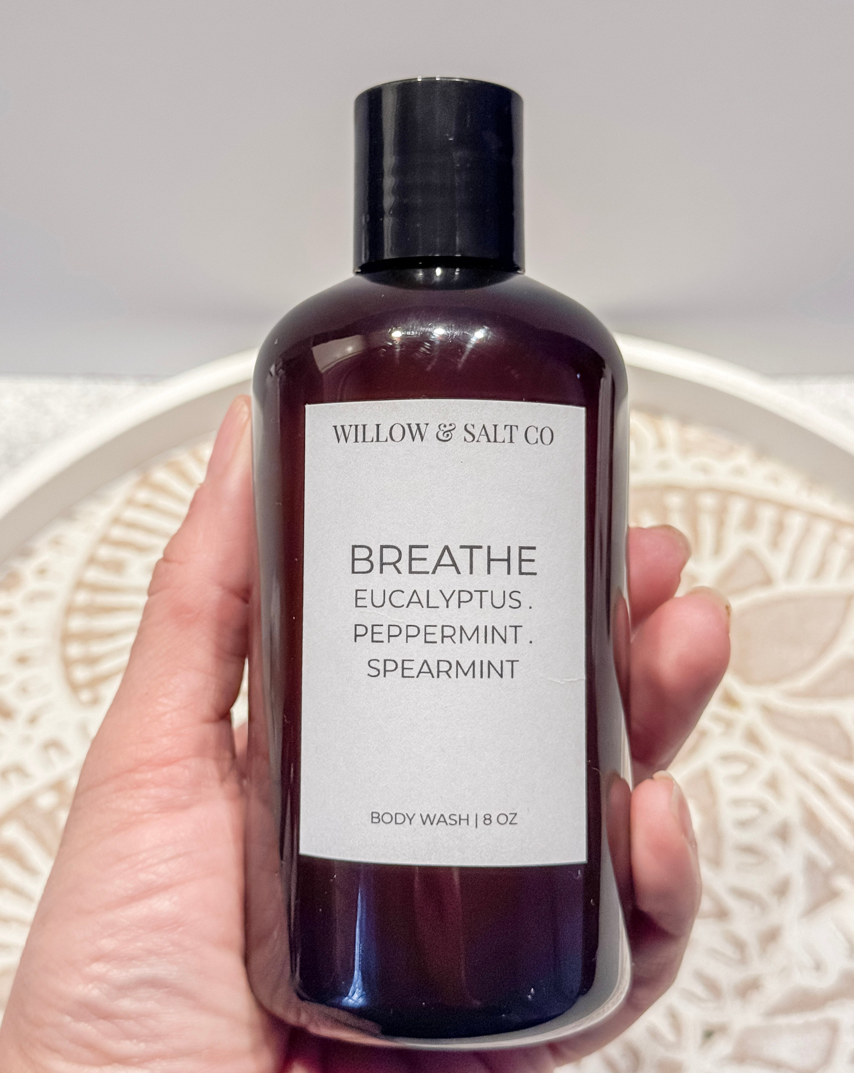 Breathe Body Wash - Eucalyptus, Peppermint & Spearmint | Cooling Mint Spa Cleanser