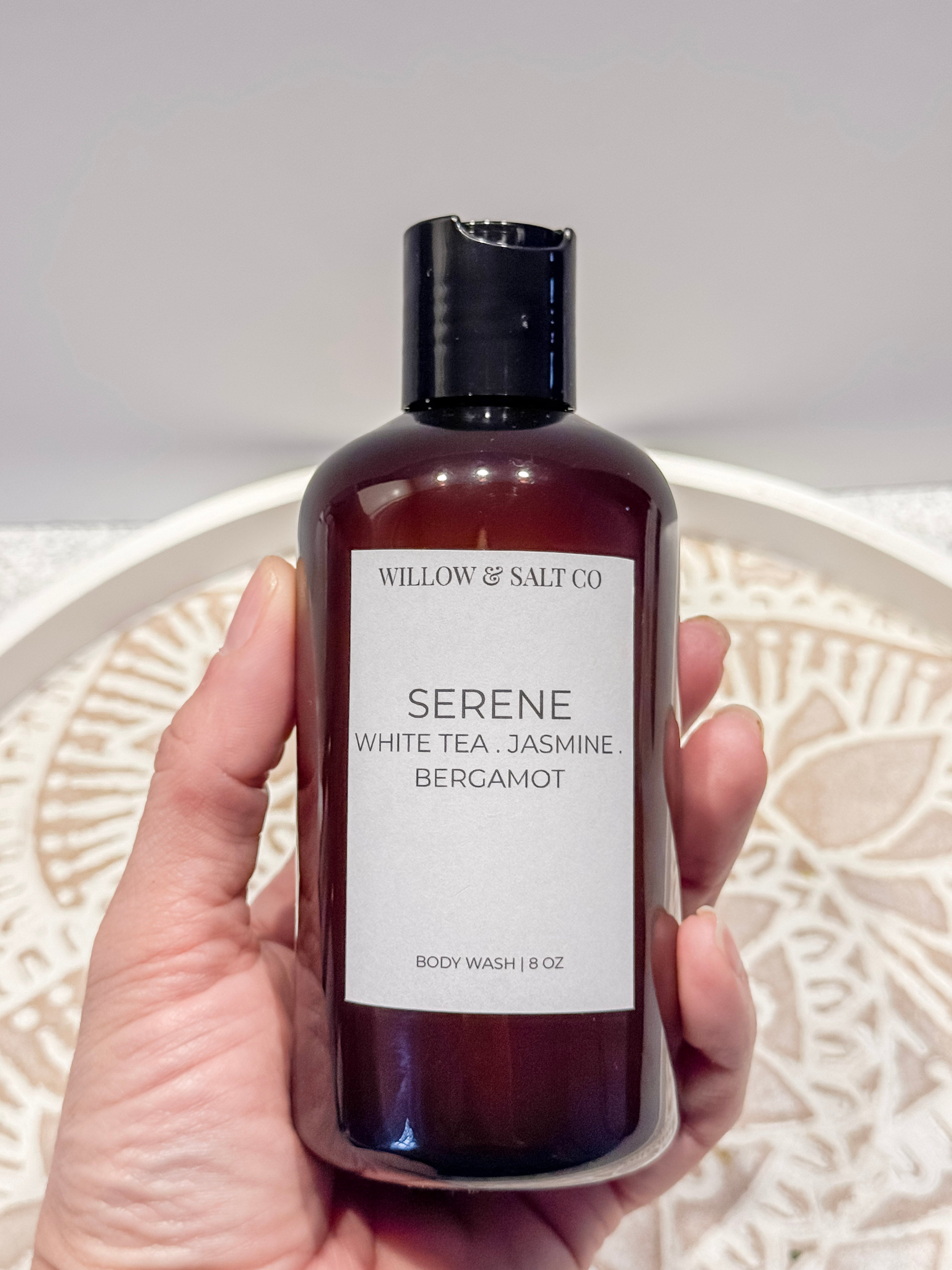 Serene Body Wash - White Tea, Jasmine & Bergamot | Soft Floral Citrus Spa Cleanser