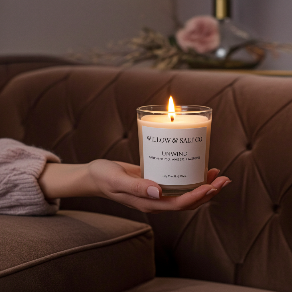 Unwind Scented Soy Candle