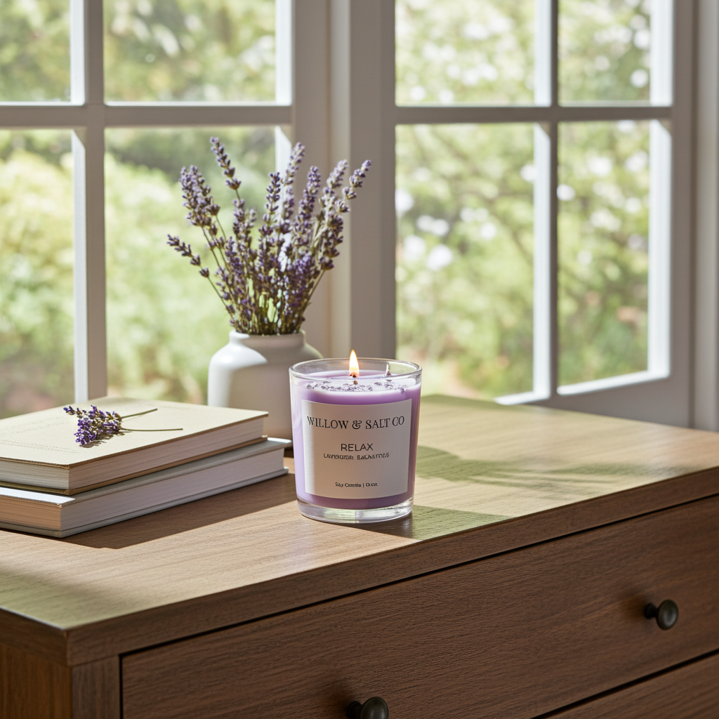 Relax Scented Soy Candle