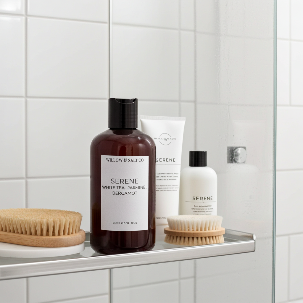 Serene Body Wash - White Tea, Jasmine & Bergamot | Soft Floral Citrus Spa Cleanser