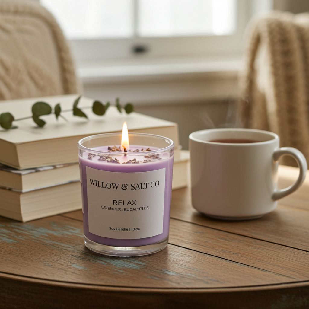 Relax Scented Soy Candle